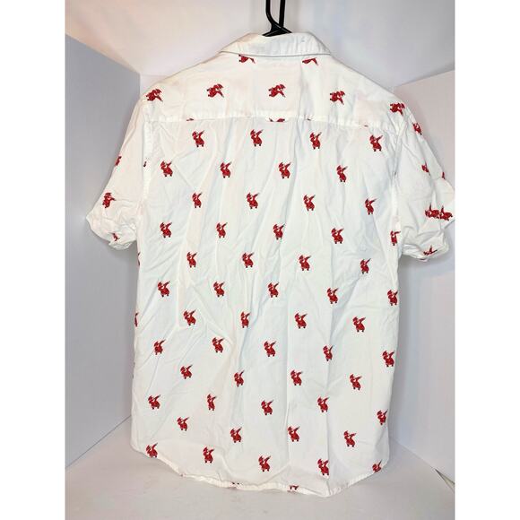 Denim & Flower Ricky Singh Christmas Santa Claus Dabbing Shirt Men’s Medium - Picture 6 of 12